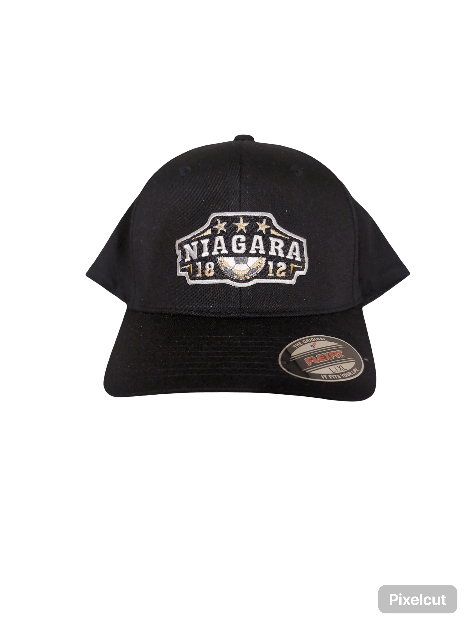 Unisex Baseball hat with club logo patch - fitted